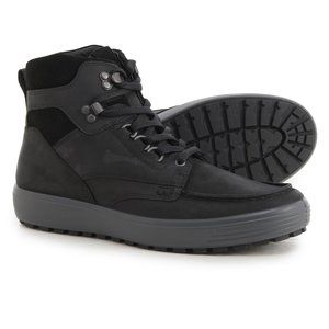 Boots ECCO Soft 7 Tred Moc-Toe Leather Black For Men NWT Free Shiping